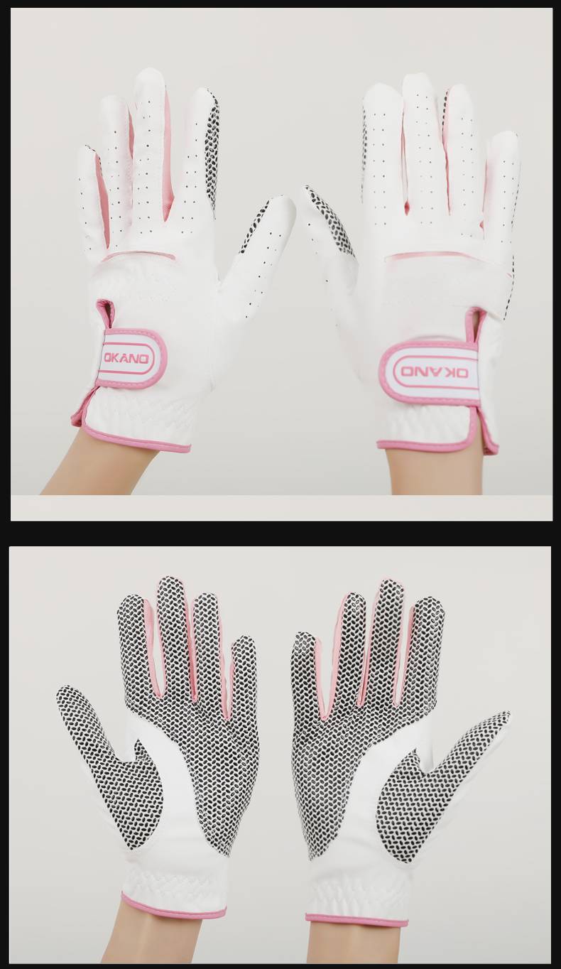 Womens Fashion Cool 5.0 Glove手套（白+粉色）(图5)